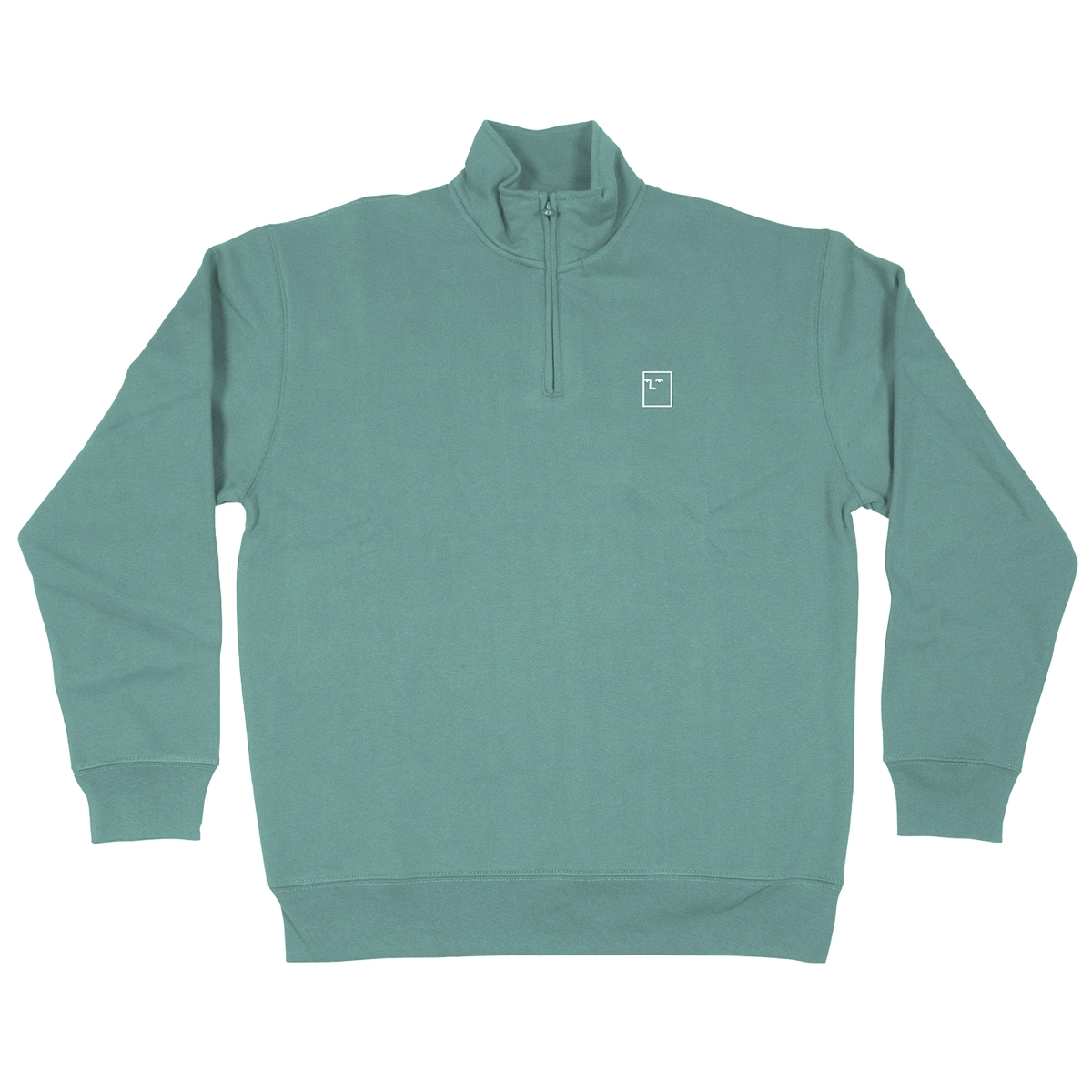 Blockhead 1/4 Zip Sweat NNSNS Blockhead 1/4 Zip Sweat Emerald