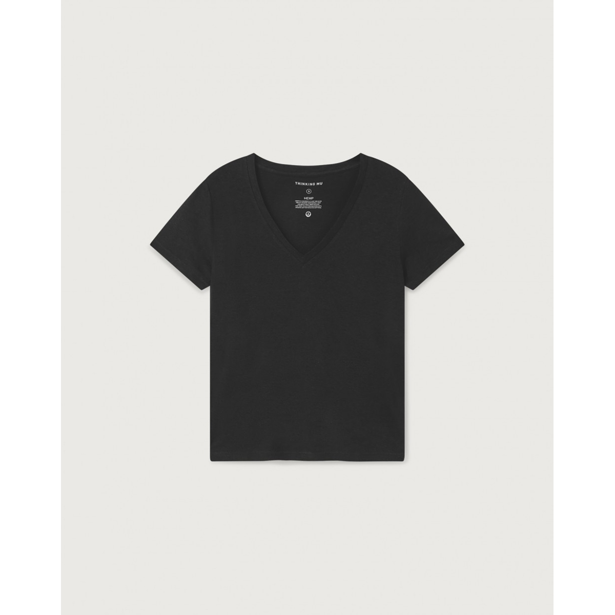 Hemp Clavel T-shirt ThinkingMu Hemp Clavel T-shirt Black, vue 5
