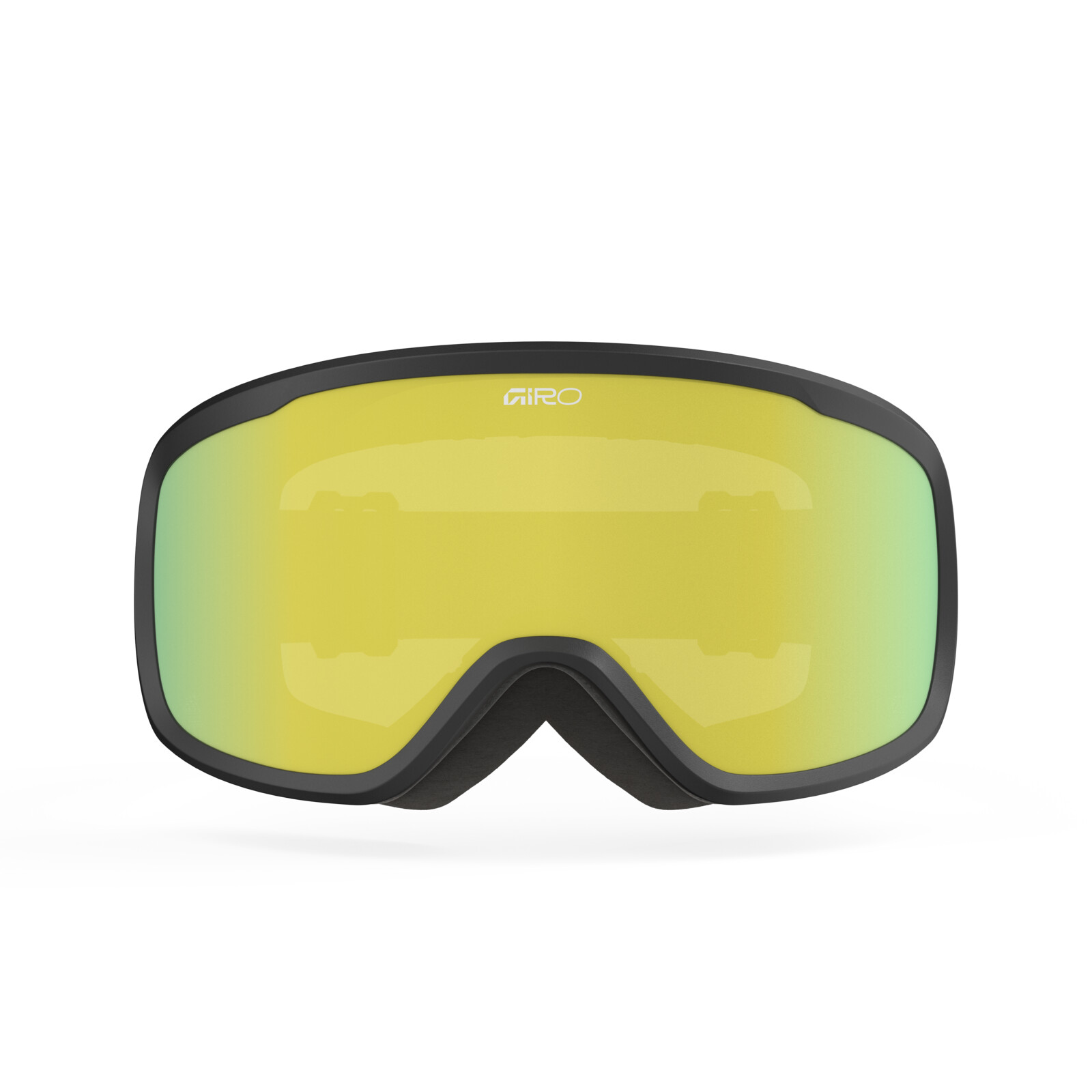 Lunettes de ski, lunettes de protection, verres, monture noire, jaune