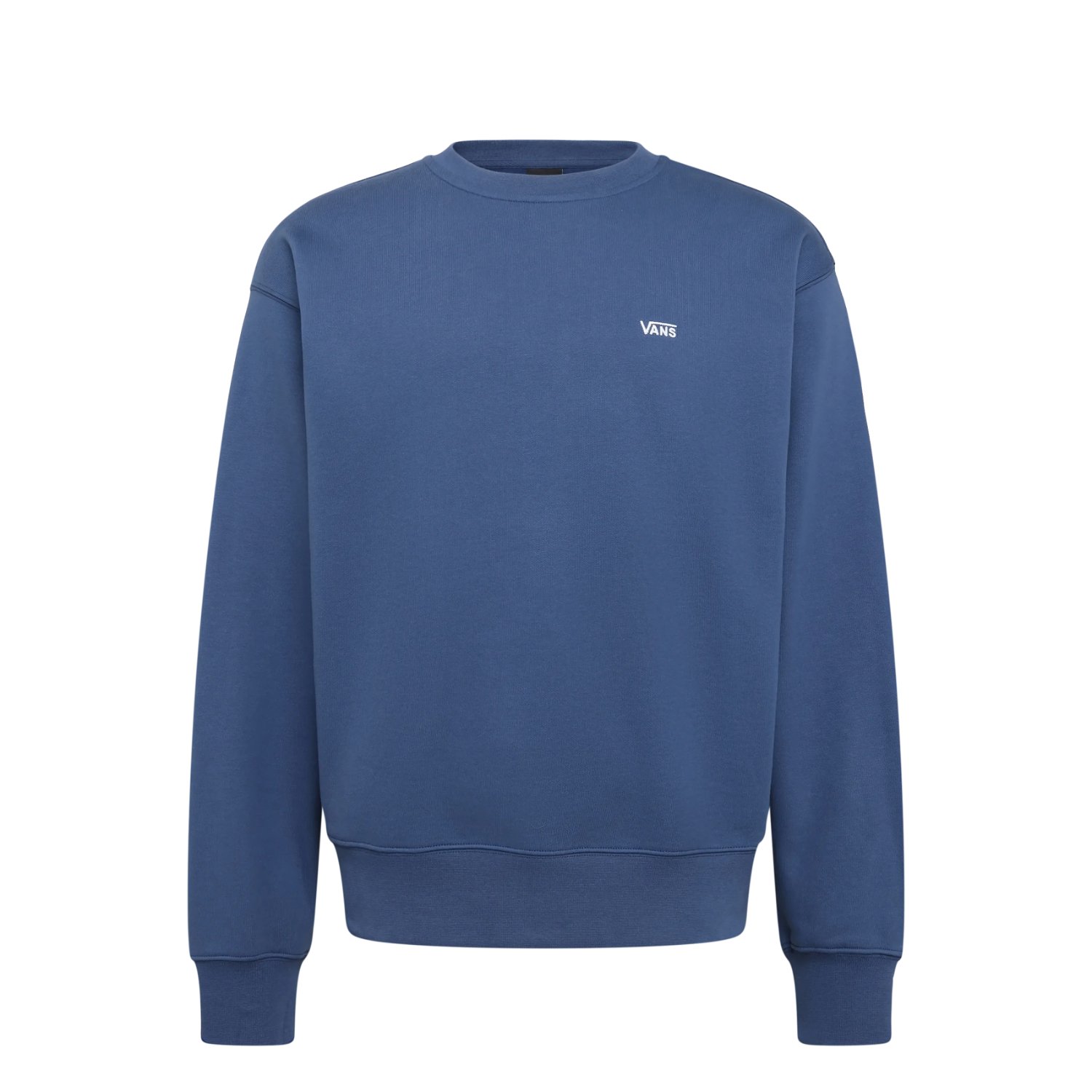 Sweatshirt, Crewneck, Blau, Minimales Logo, Langarm