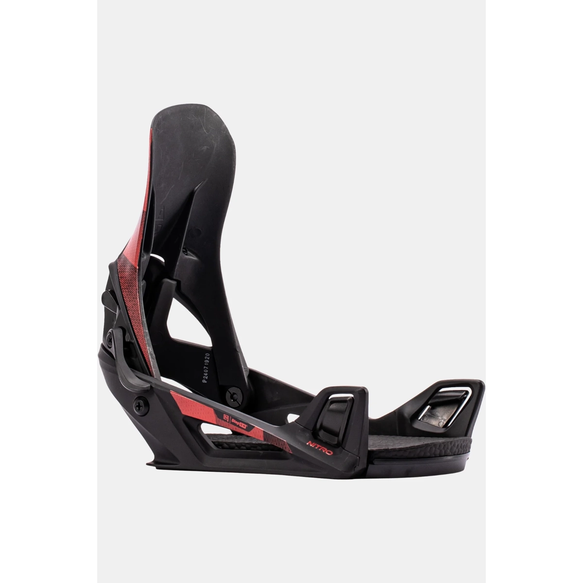 Bindung, Snowboardausrüstung, verstellbar, Riemen, schwarzrot, Bindung, Snowboard, Schnallen, Schwarz, Rot