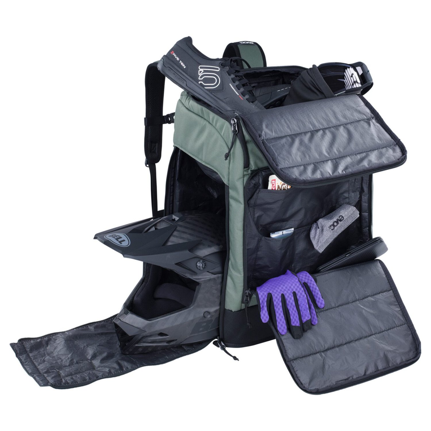 Gear Backpack 60 Sac à dos, sac à dos de moto, protections, parapente ?, parapente ?