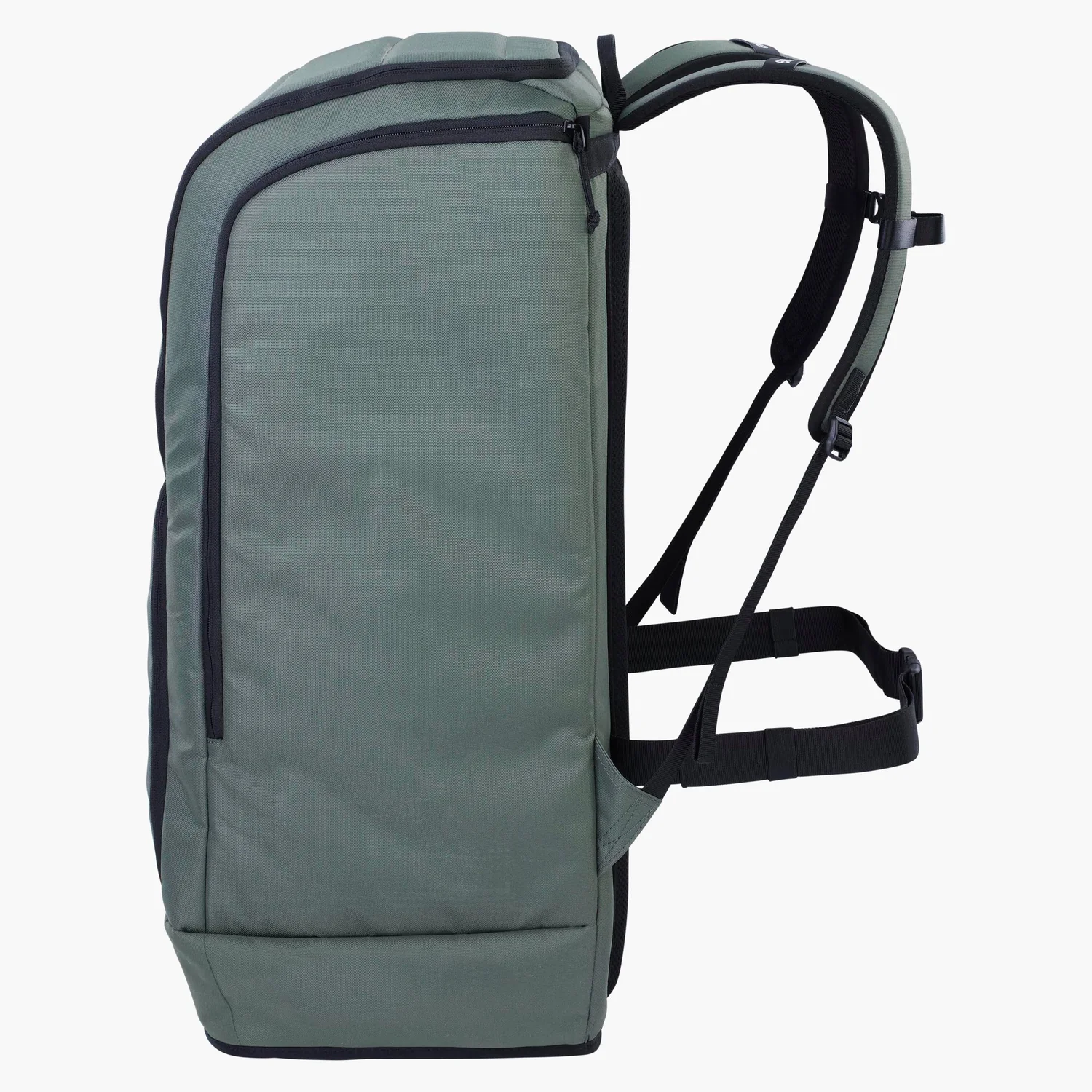 Sac à dos, tissu, vert sauge, poche zippée, ceinture ventrale