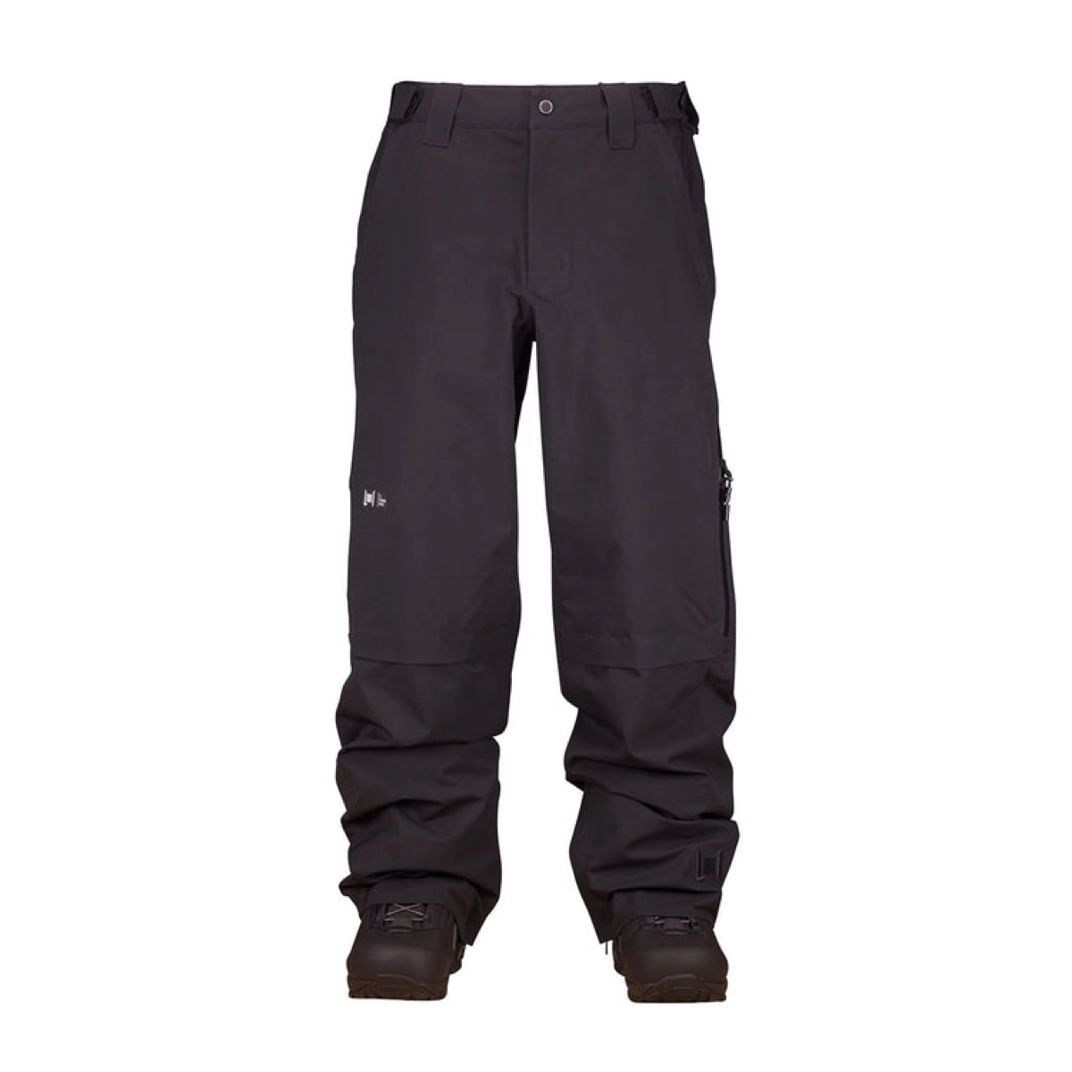 3L Easy Pant Hose, Snowboardhosen, Schwarz, Weite Passform, Reißverschlusstasche, Snowboardhosen, Snowpants, Wasserdicht, Isoliert, Cargo-Taschen