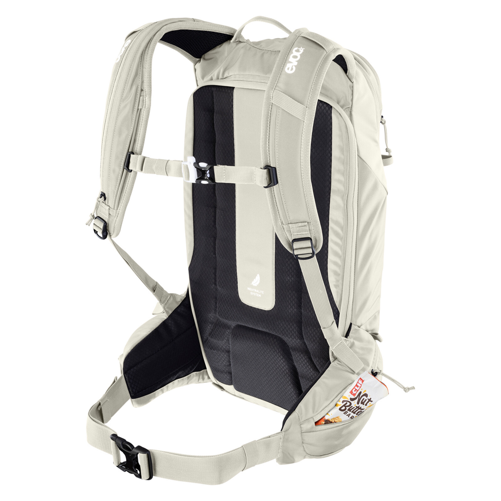 Rucksack, Trekkingrucksack, Schwarz, Seitentasche, Brustgurt