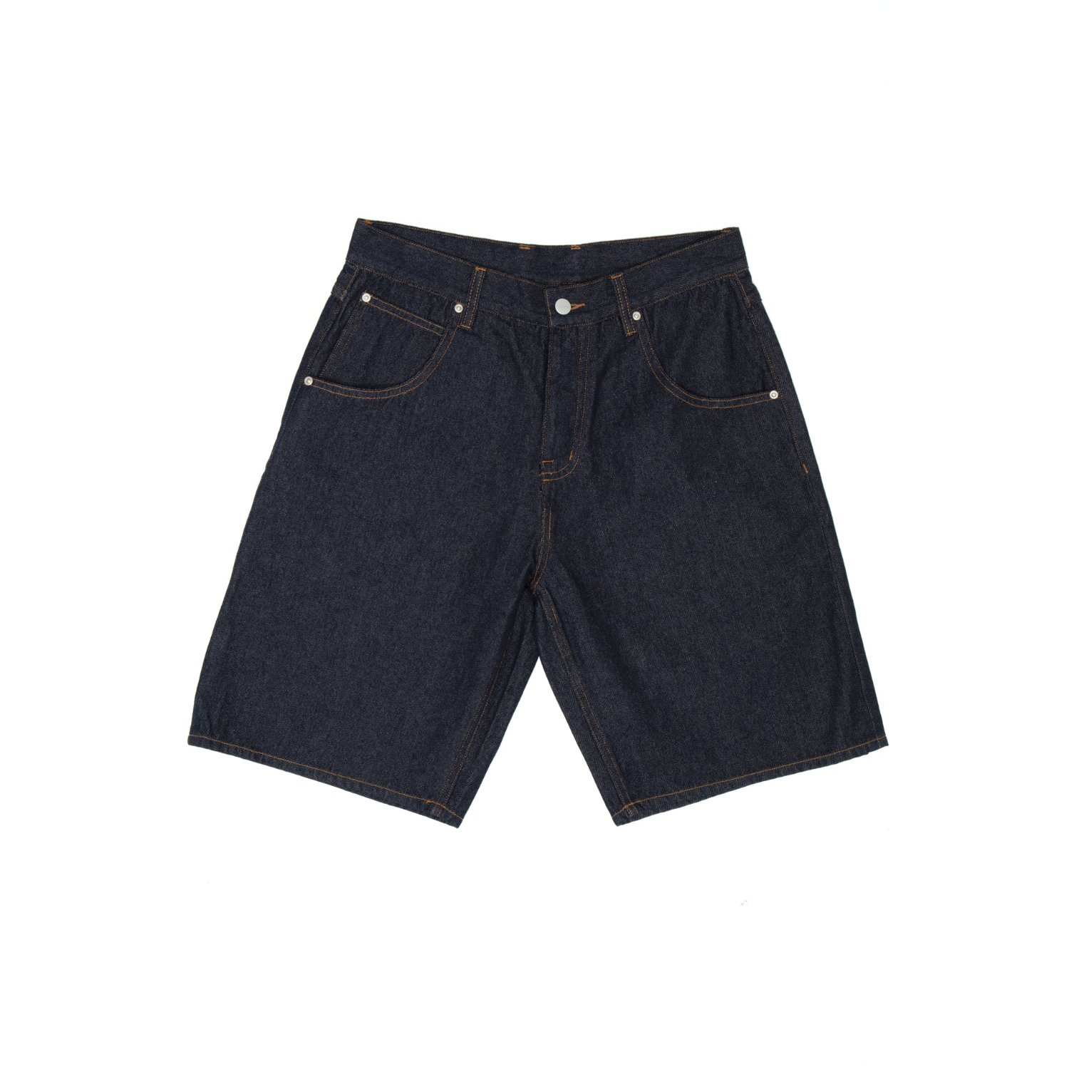 Denim Shorts Short en jean, denim, coupe mi-longue, cinq poches, bleu marine