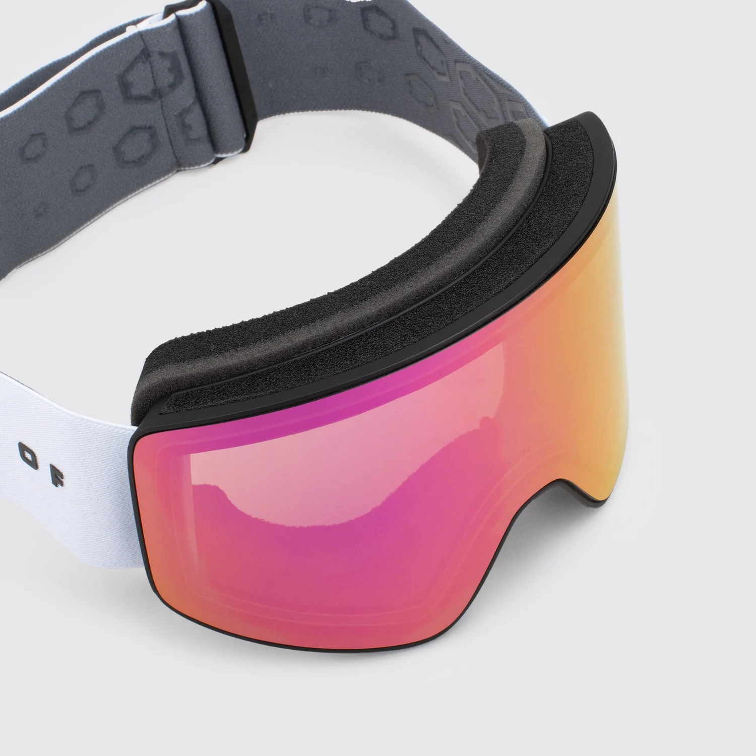 Void The One Skibrille, verspiegelte Scheibe, pink-orange, Schaumstoffpolsterung, verstellbares Kopfband