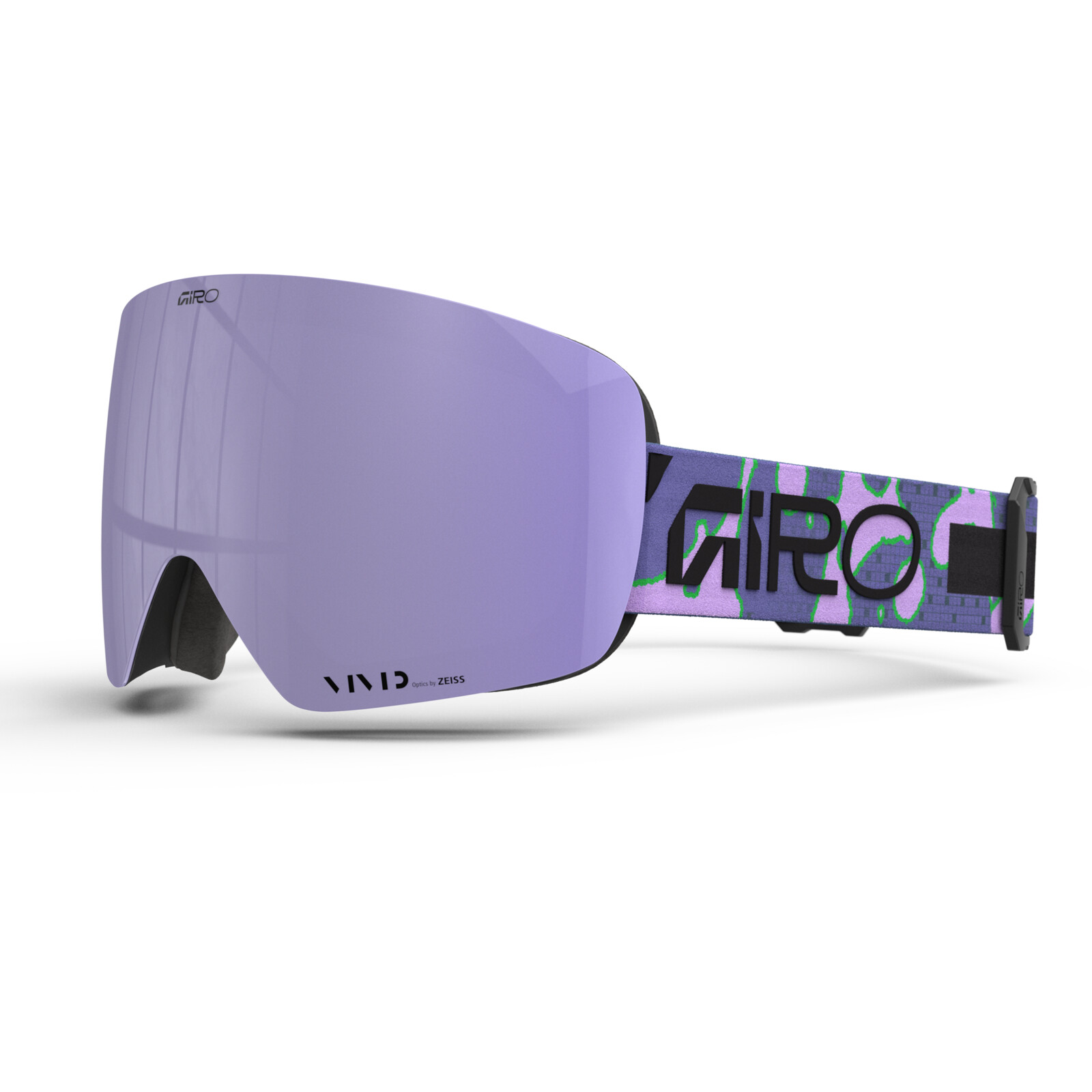 Lunettes de protection, neige, violet, protection UV, motifs de sangles
