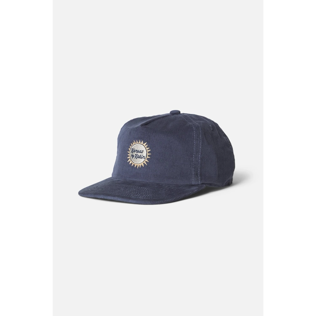 Baseball Cap, Corduroy, Navy, Embroidered Patch, Sunburst Patch, Baseballcap, Corduroy, Navy, Gesticktes Patch, Sechs-Panelen Cap