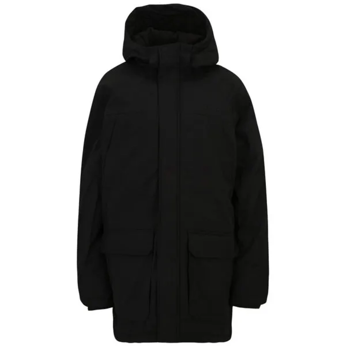 Winterjakke, Hoodiejacke, Schwarz, Puffer?, Kapuzenjacke