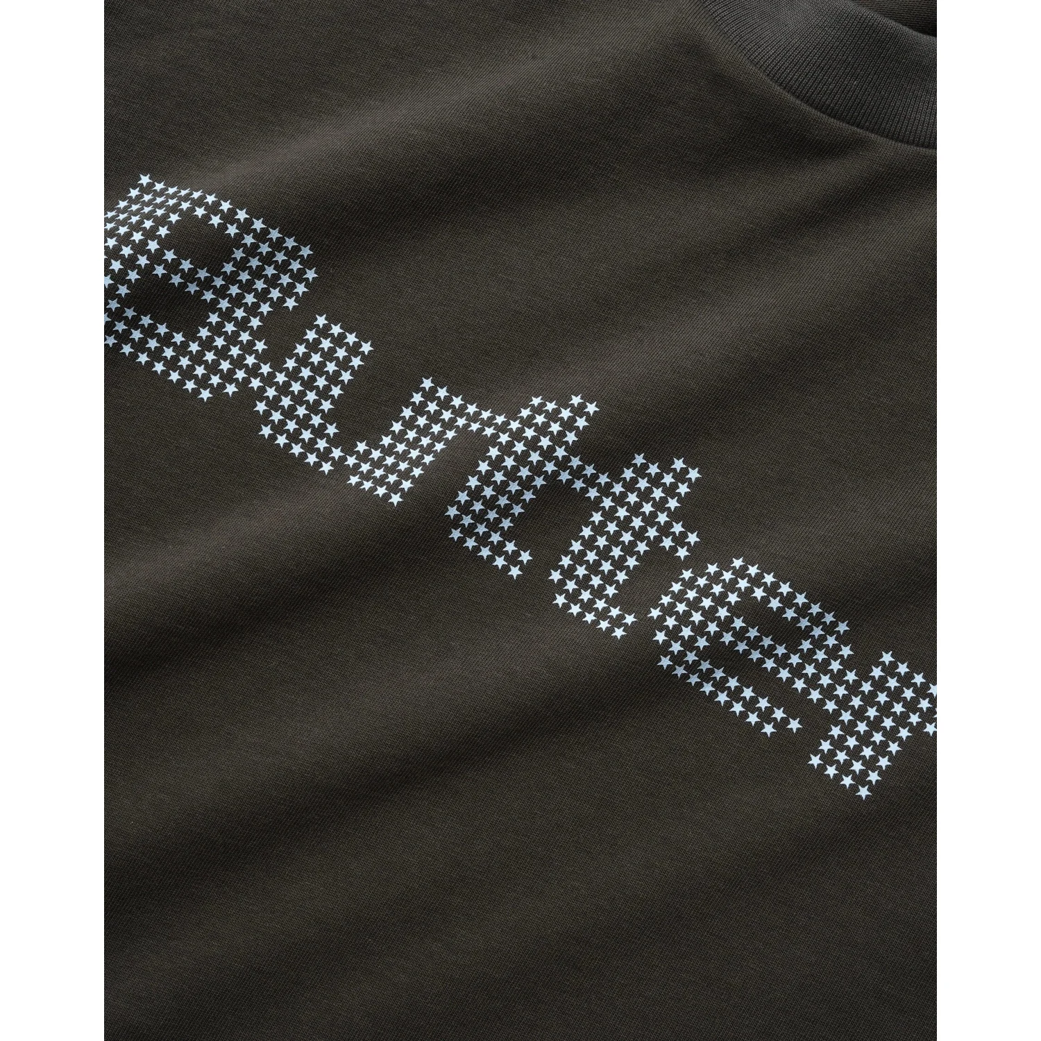 Stars Tee Vêtement, tissu foncé, motif étoilé, imprimé blanc