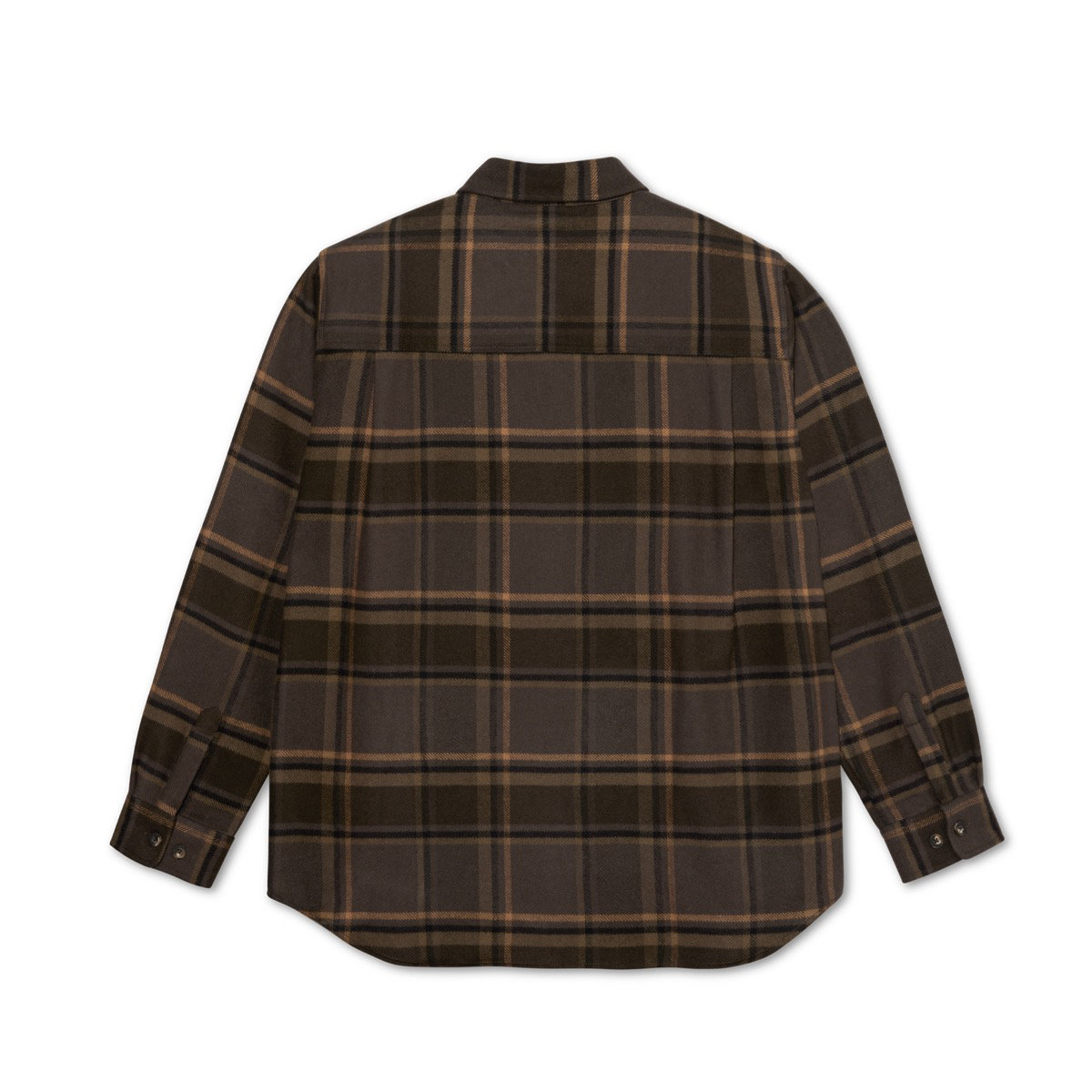 Mike LS Shirt Flannel Polar Skate Mike LS Shirt Flannel Brown / Mauve, vue 2