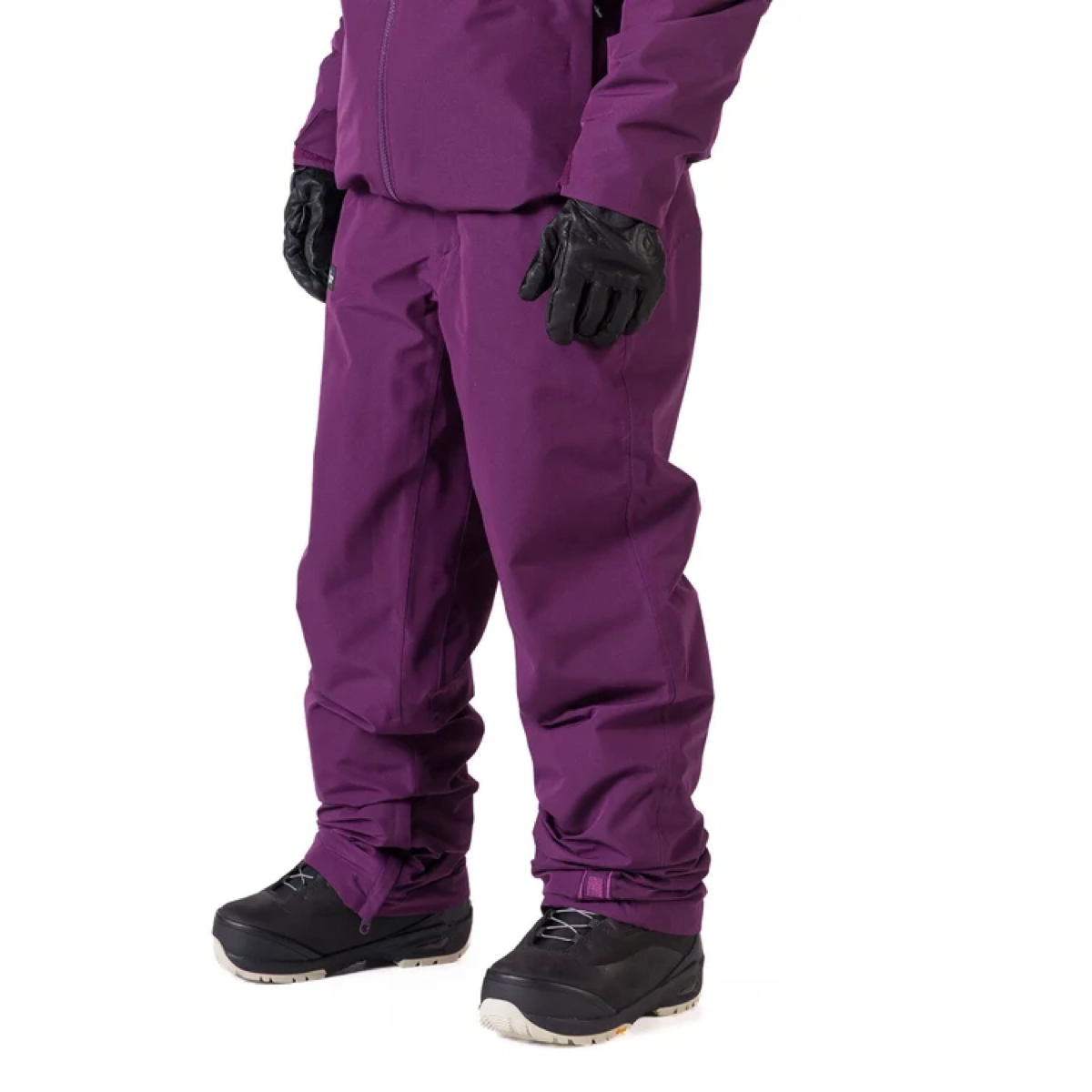Hose, Winterhose, Lila, Gehoben, Stiefel, Hose, Winter, Shell-Pants, Wasserabweisend, Schuhsohlen kontrast