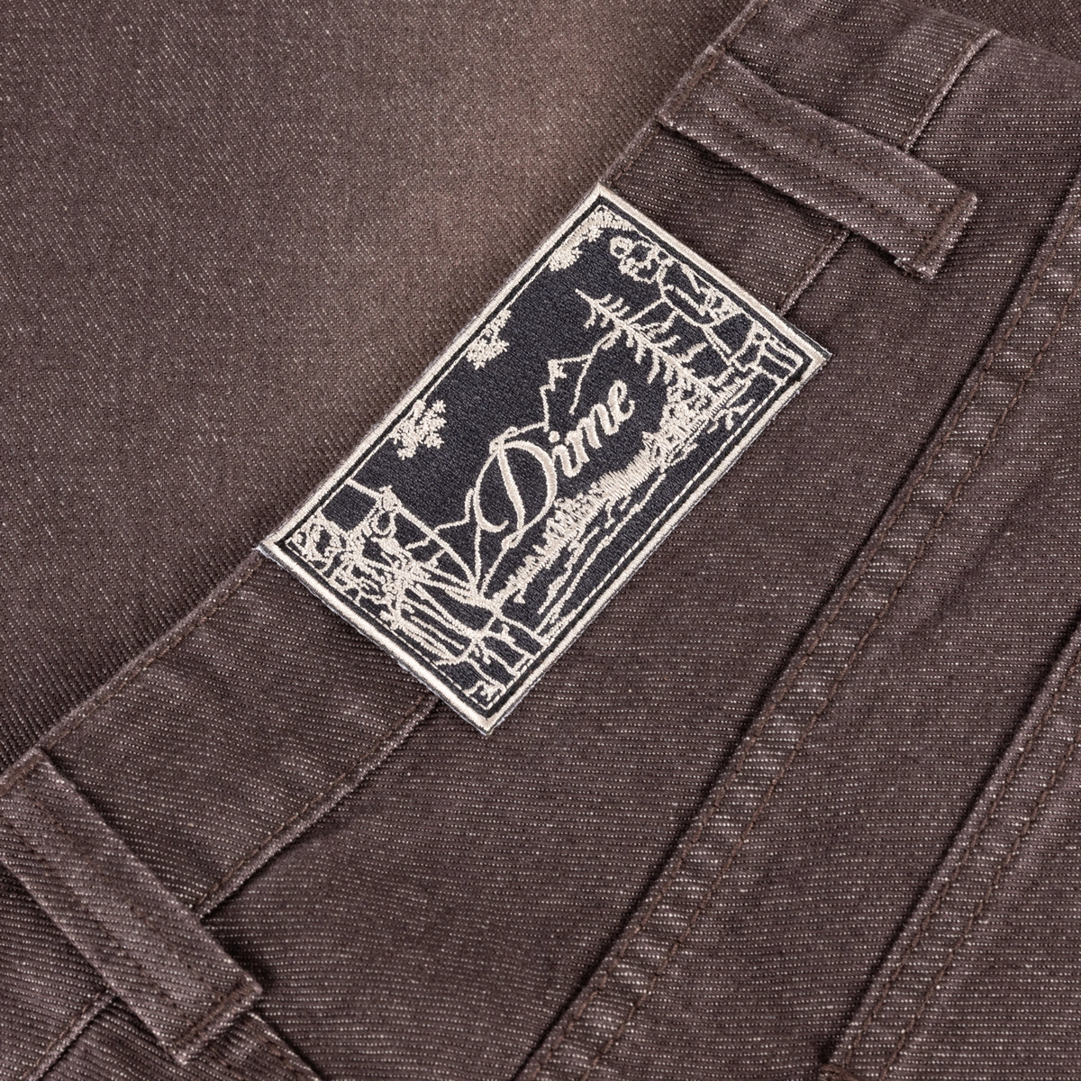 tapis, moquette, motif, marron, tissu, marron, toile, écusson, étiquette, sac à dos