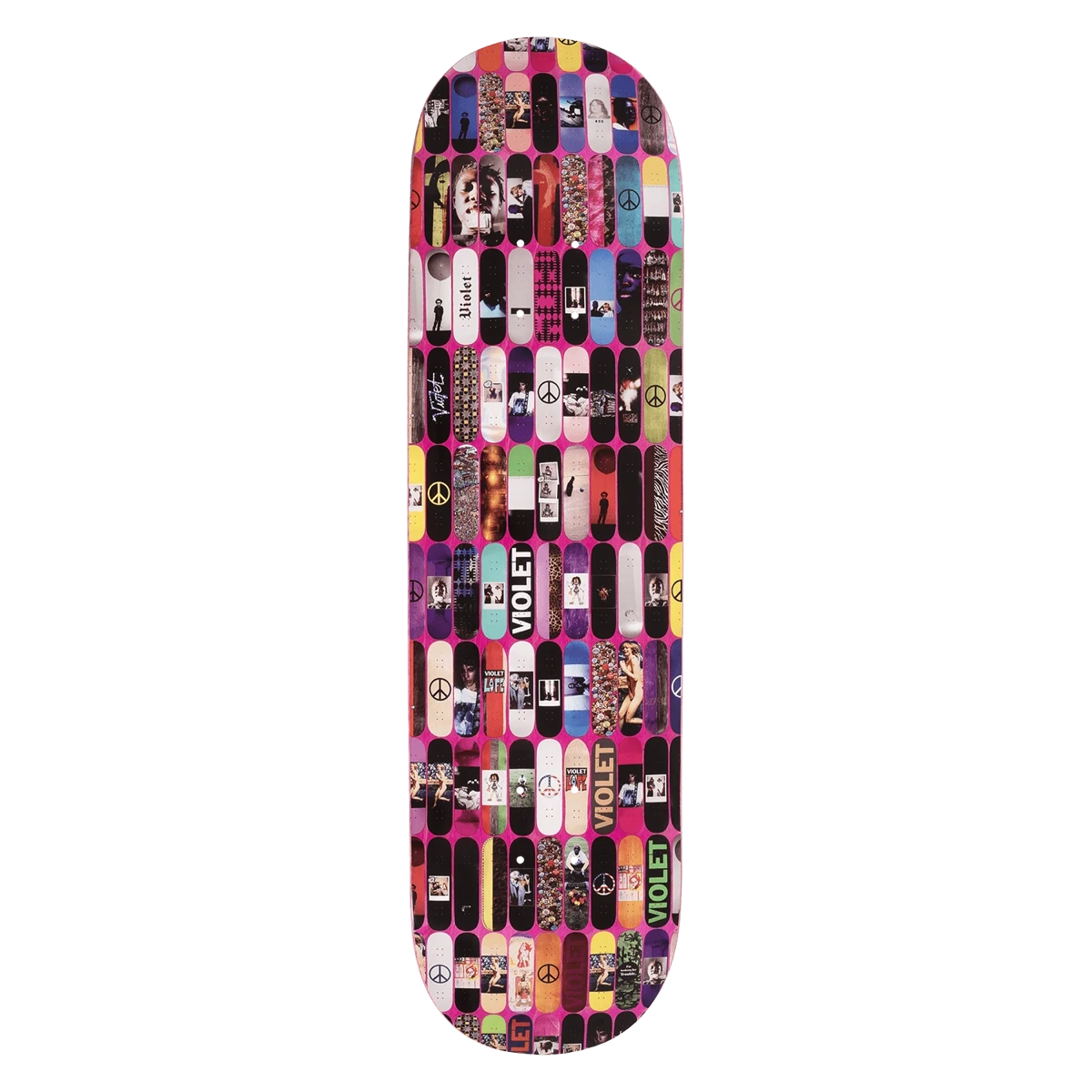  skateboard, deck, bunt, grafik, muster, skateboards, Deck, bunt, muster, violett
