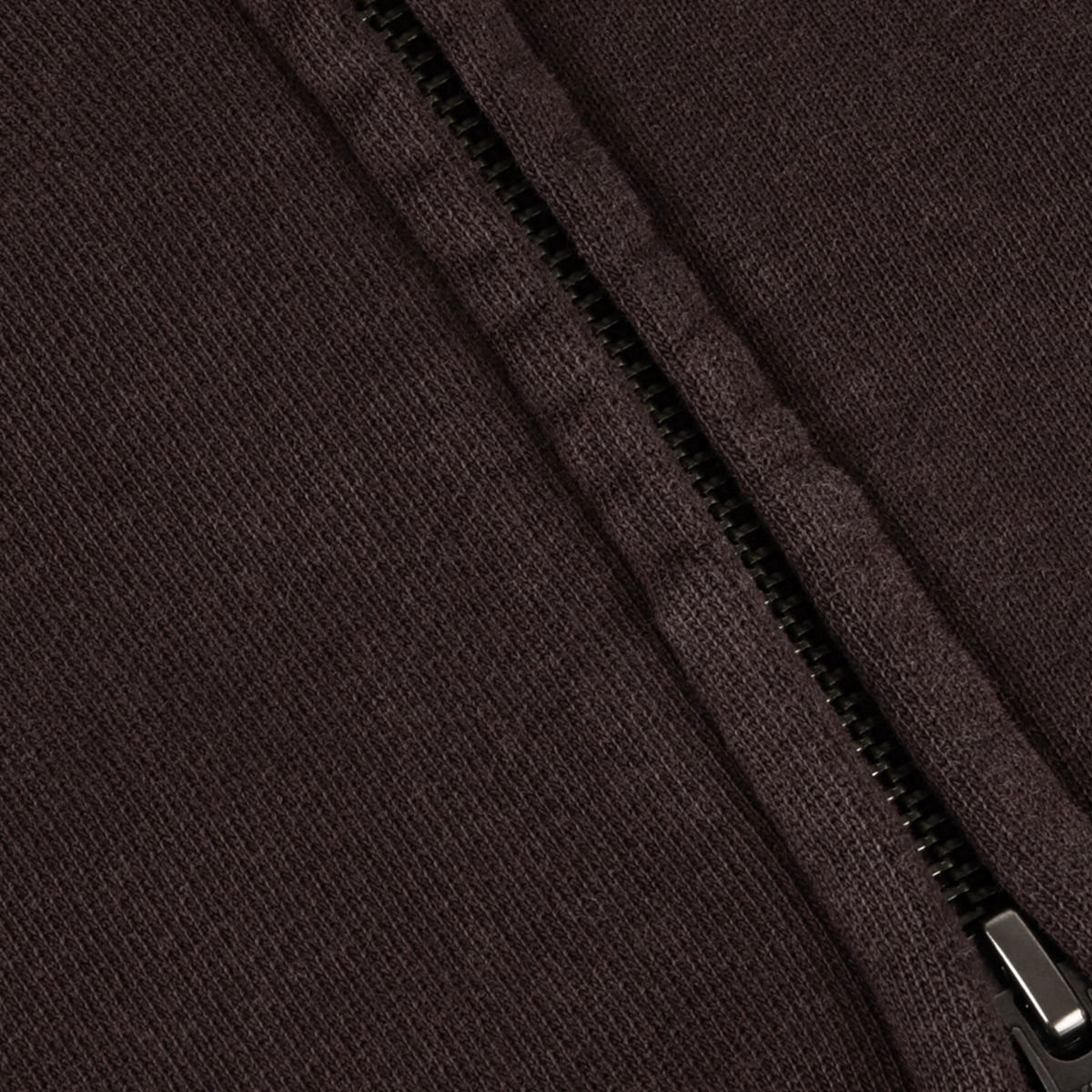 Reißverschluss, Zähnchen, Kapuzenjacke, Fleece, Dunkelbraun