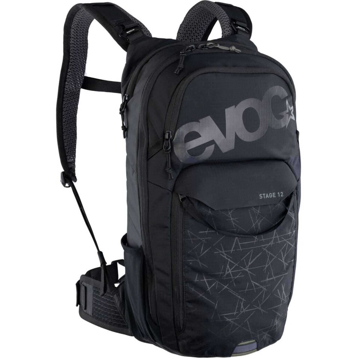 Rucksack, Rucksack, Stage 12, Lichtes Muster, Schwarz