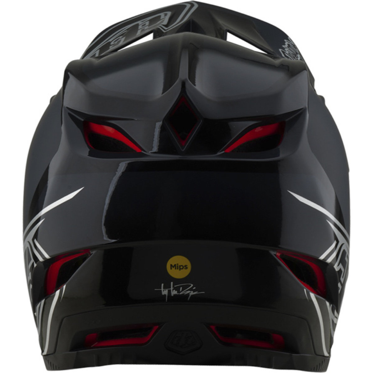 D4 Poly Helmet W/MIPS Troy Lee Designs D4 Poly Helmet W/MIPS Schwarz, Ansicht 3