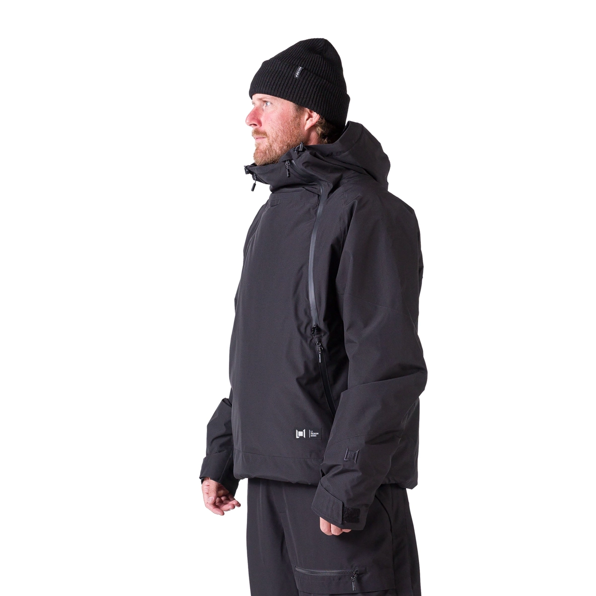 Aftershock Anorak veste, softshell, sweat à capuche, fermeture éclair, noir, veste homme, randonnée, sweat à capuche, veste de pluie, noir