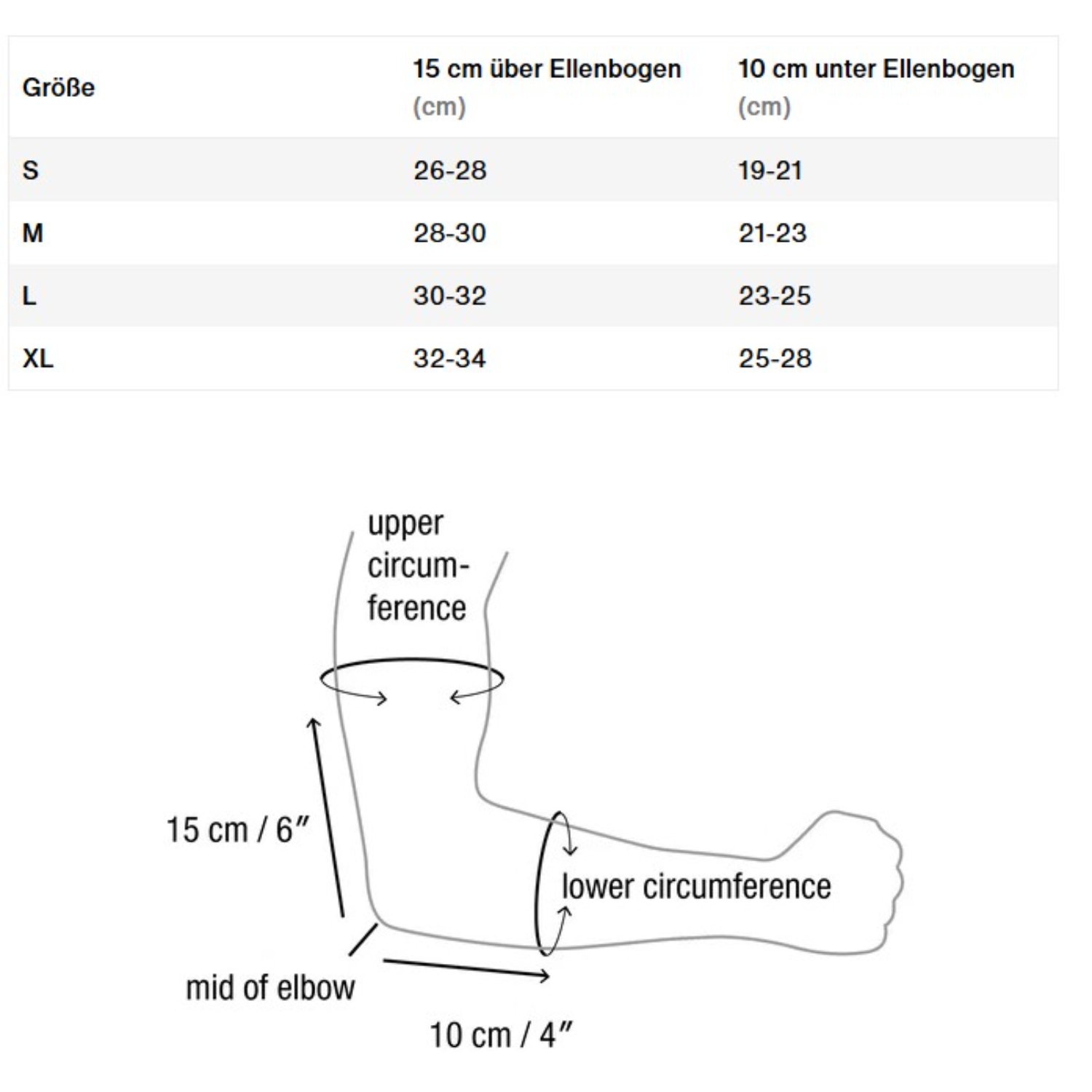 Elbow Pads Arcon Lite SQ Bracelet, mesure, taille, avant-bras, circonférence