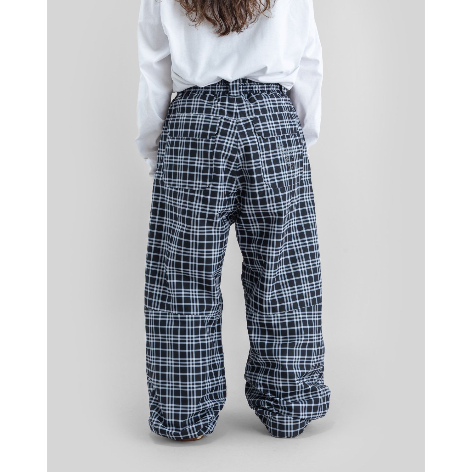 Park Pants Print 2L Hose, Plaid, Karierte Hose, Weite Passform, Hosenrückseite