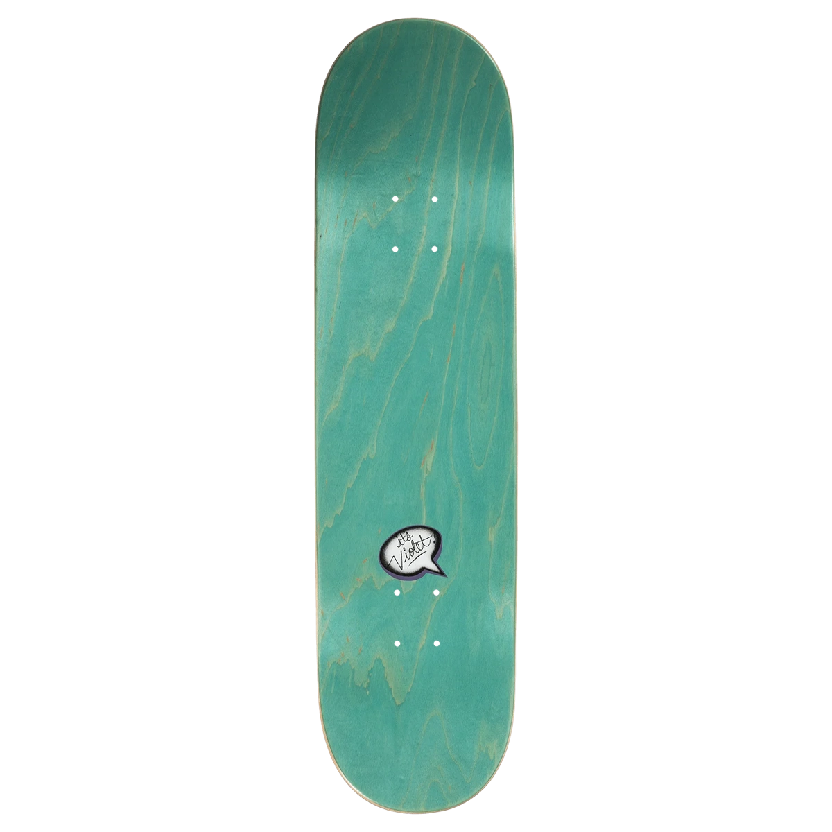 Split Peace Deck Blue 8.5 Skateboard, planche, turquoise, veinage du bois, trou de préhension, skateboard, bois, turquoise, planche, graphisme