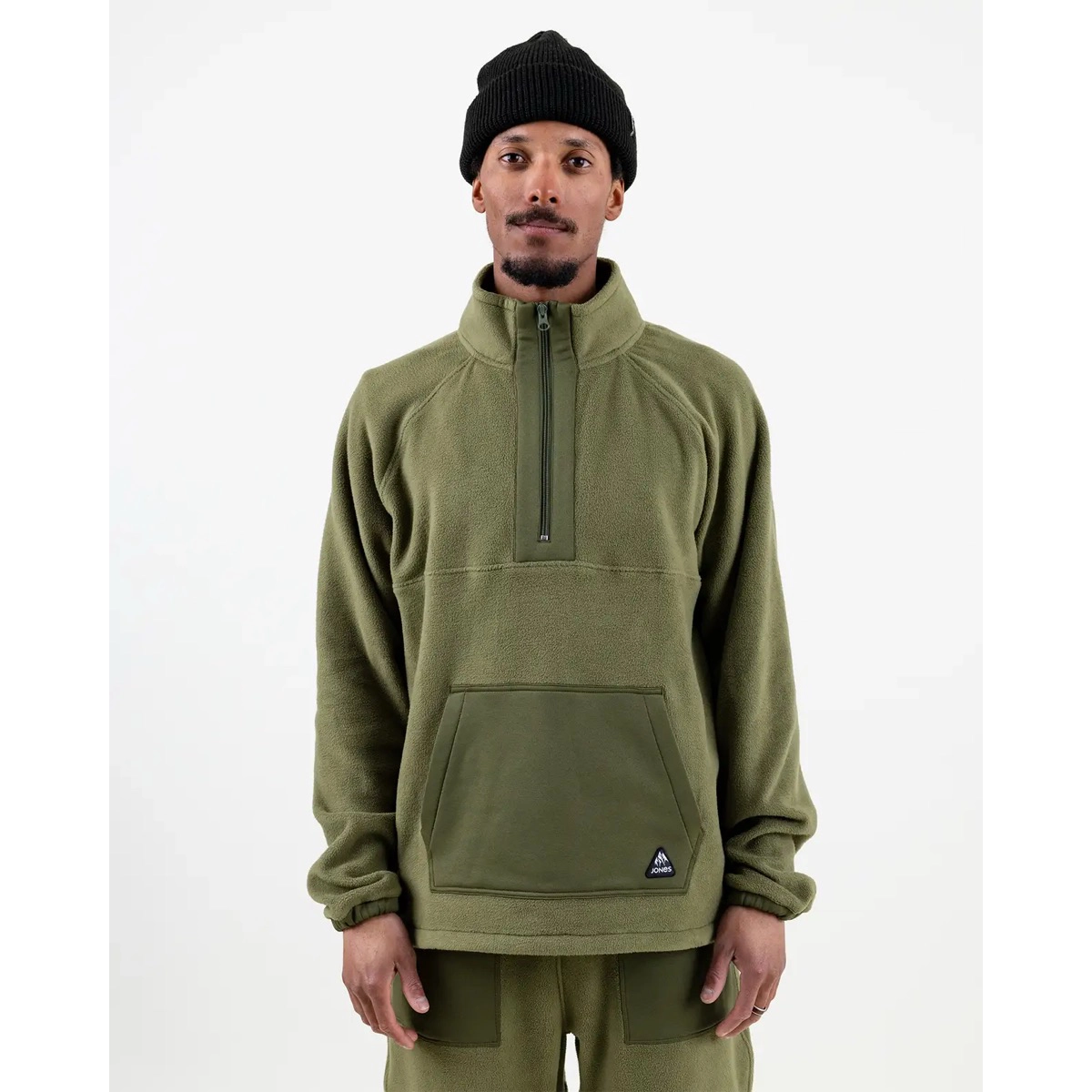 Lodge Half Zip Fleece Pullover Jones Lodge Half Zip Fleece Pullover Moss Green, vue 2