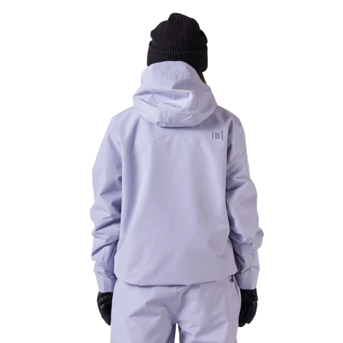 Regenjacke, Hoodie, Lila Farbe, Jacke mit Kapuze, Outdoor Kleidung, Jacket, Hooded jacket, Windbreaker, Lilac color, Back view