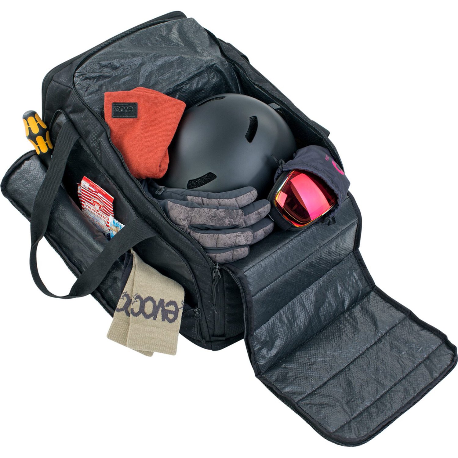 Gear Bag 35L Kit de protections, lunettes de ski, casque, gants, sac de ski/snowboard