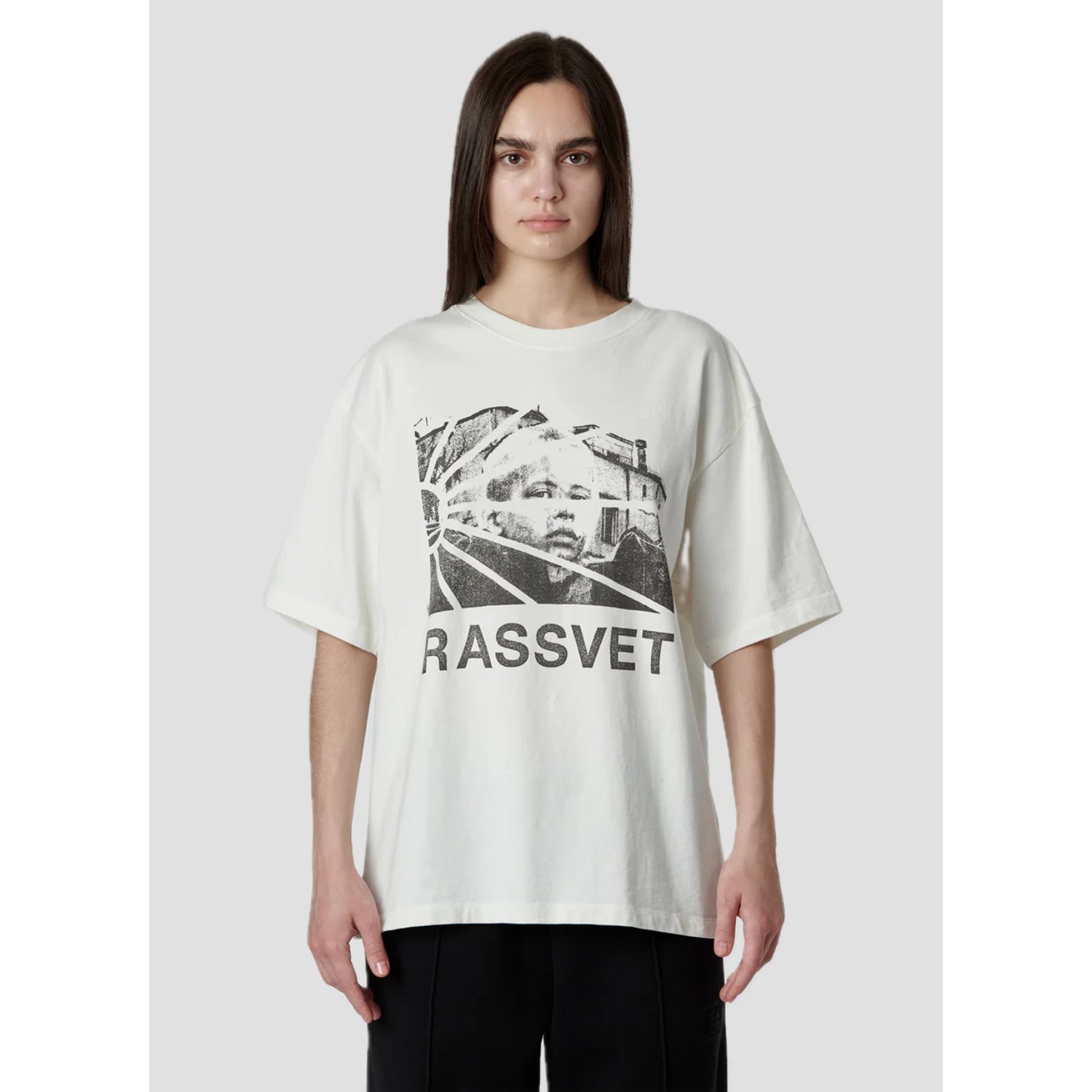 t-shirt, graphic tee, oversized, weiß, kurzarm, T-Shirt, Graphic tee, Short sleeve, White, Print