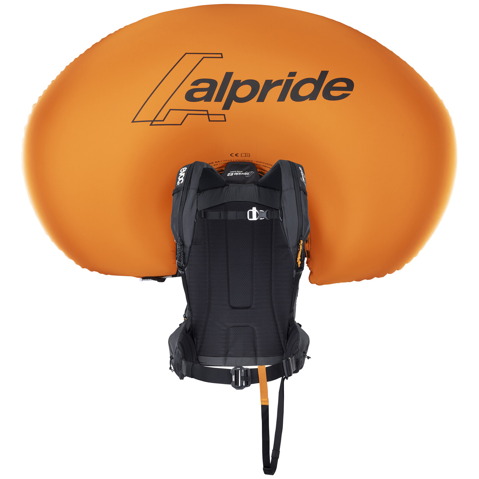 Parapente, sac à dos, orange, gonflable, sac pour parachute