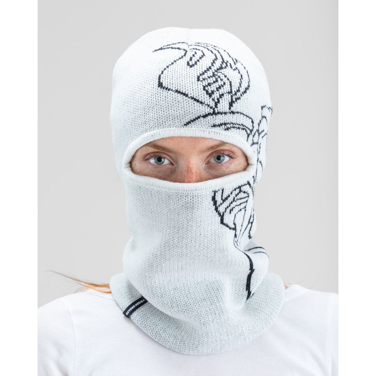 Balaklava, Knit, Maske, Stoffgesichtsschutz, Motivdruck