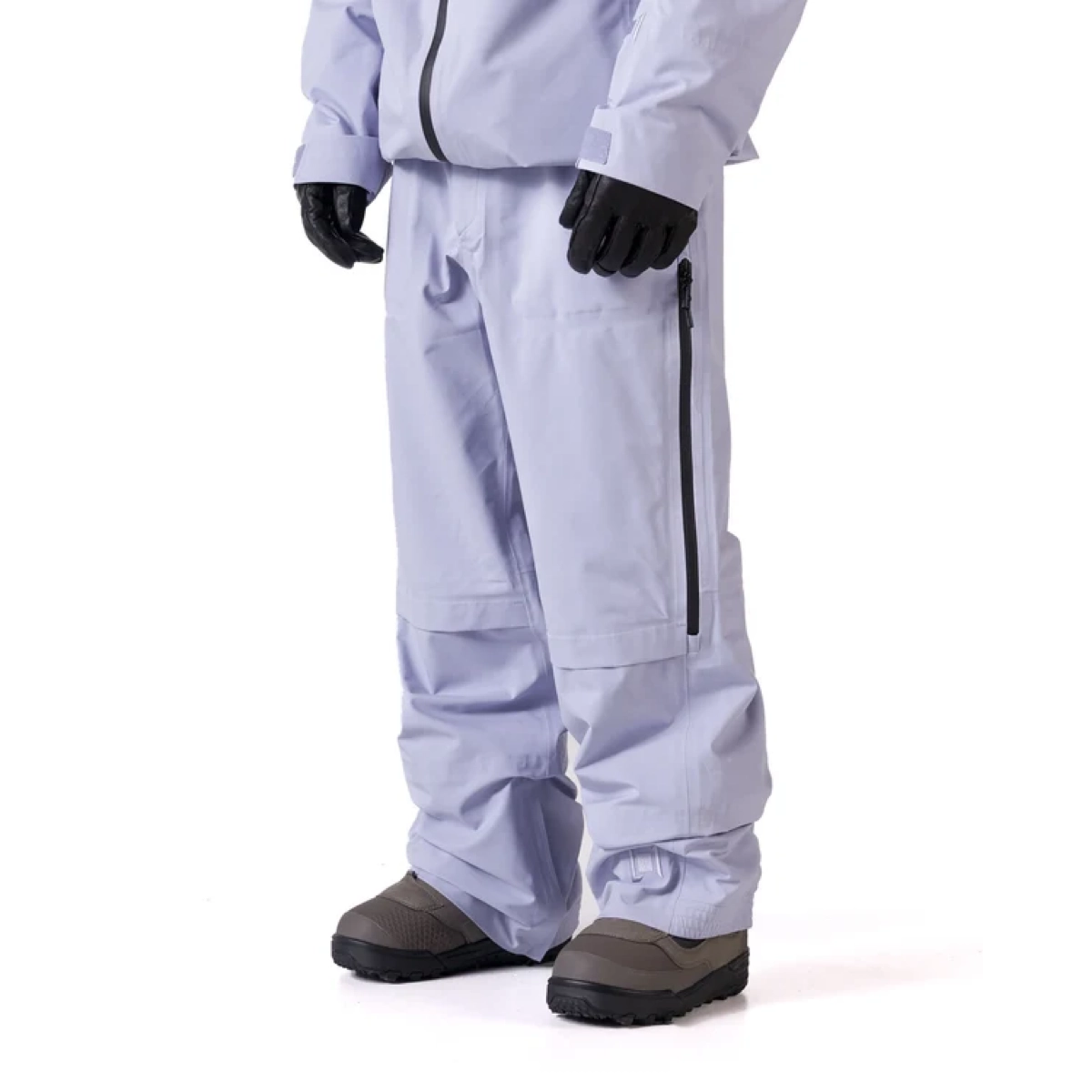 3L Easy Pant Pantalon de neige, fermeture éclair avec fente de marche, pantalon de plein air, couleur « Light Lavender », sans guêtres, pantalon de neige, combinaison de neige, pantalon hardshell, déperlant, poche zippée