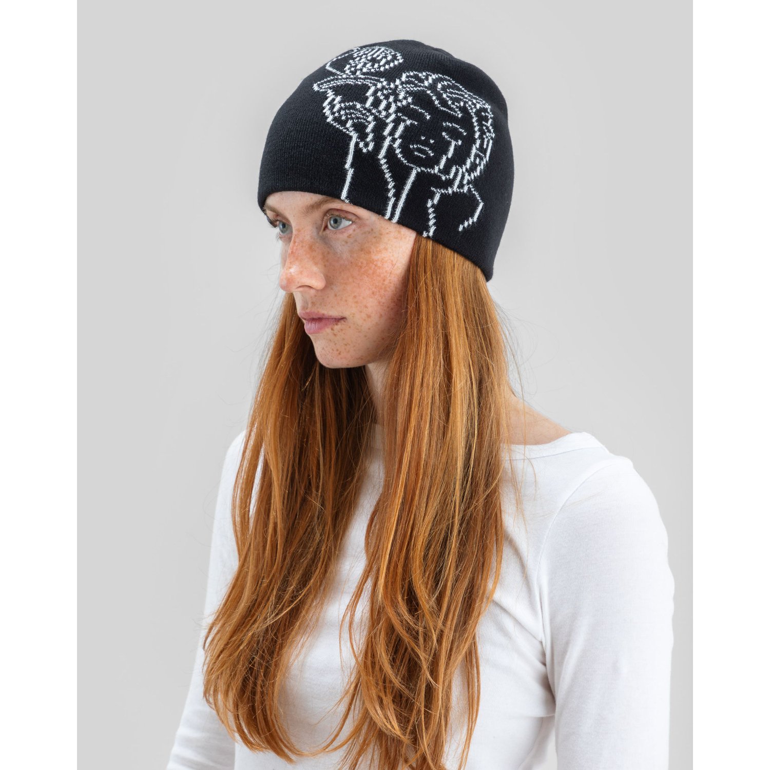 Jacquard Beanie Angel Beyond Medals Jacquard Beanie Angel Black, Ansicht 2