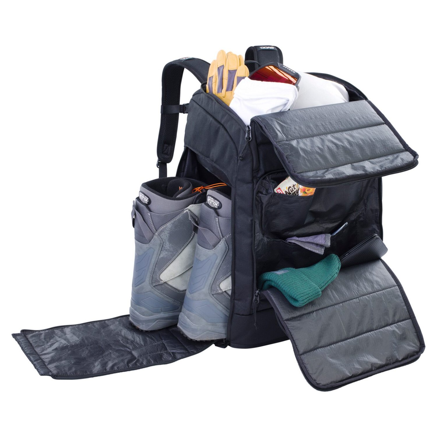 Gear Backpack 60 Sac à dos, porte-chaussures, sacoche, bagages télécommandés, protection contre les intempéries
