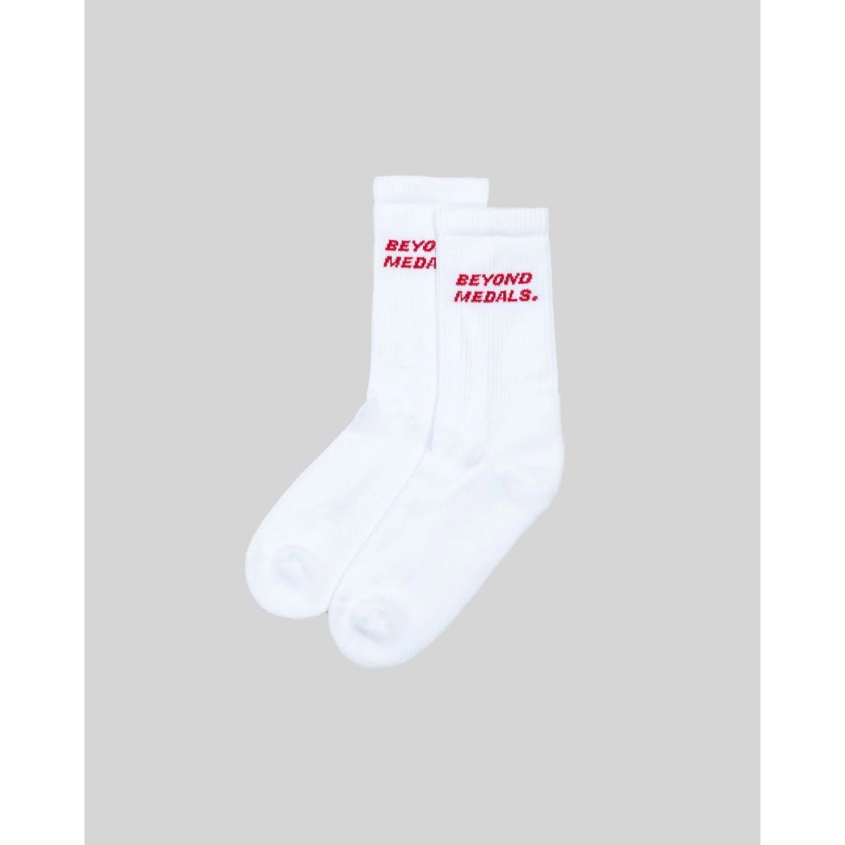 Logo Socks 2P Beyond Medals Logo Socks 2P White