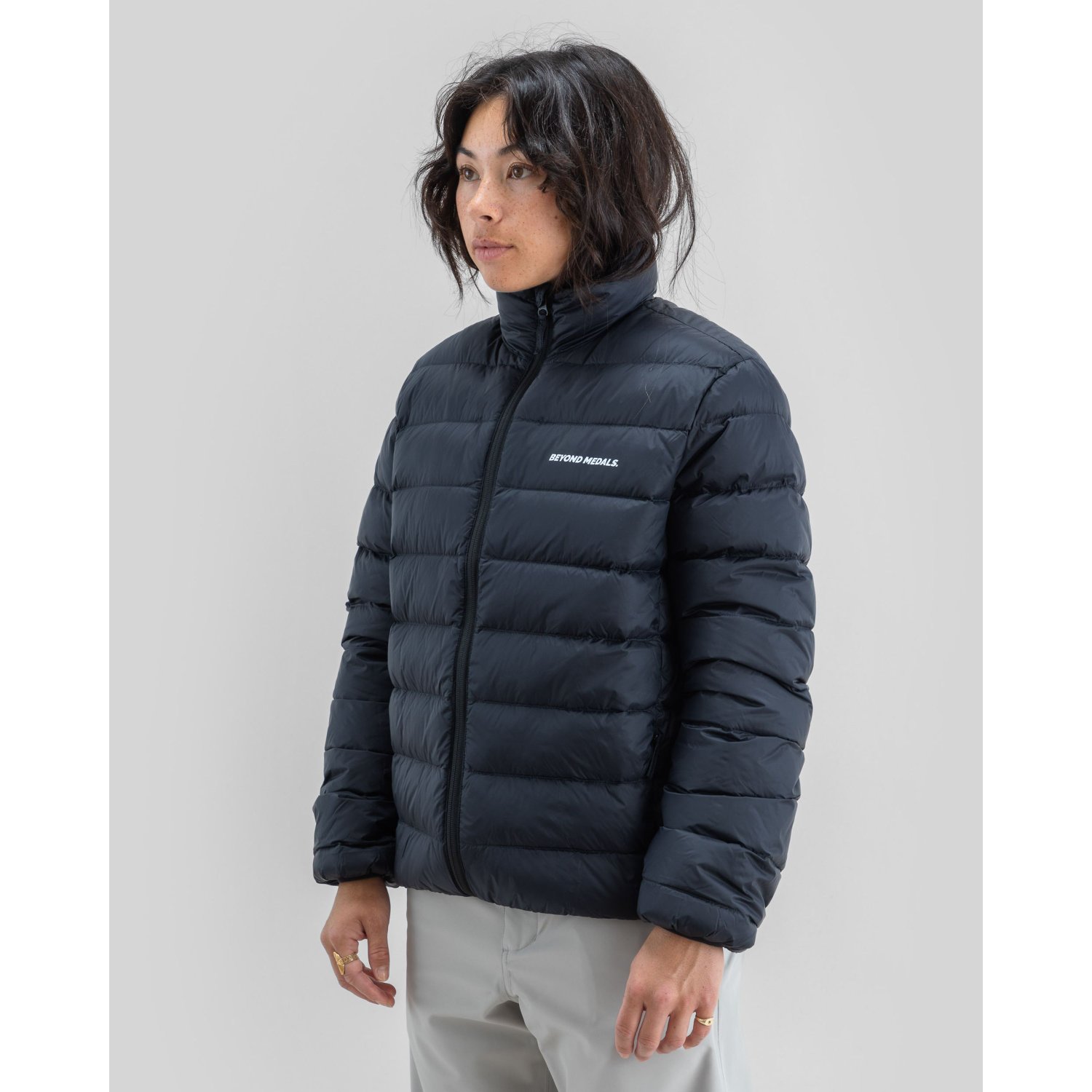 Pufferjacke, Daunenjacke, Navy, Steppjacke, Reißverschluss
