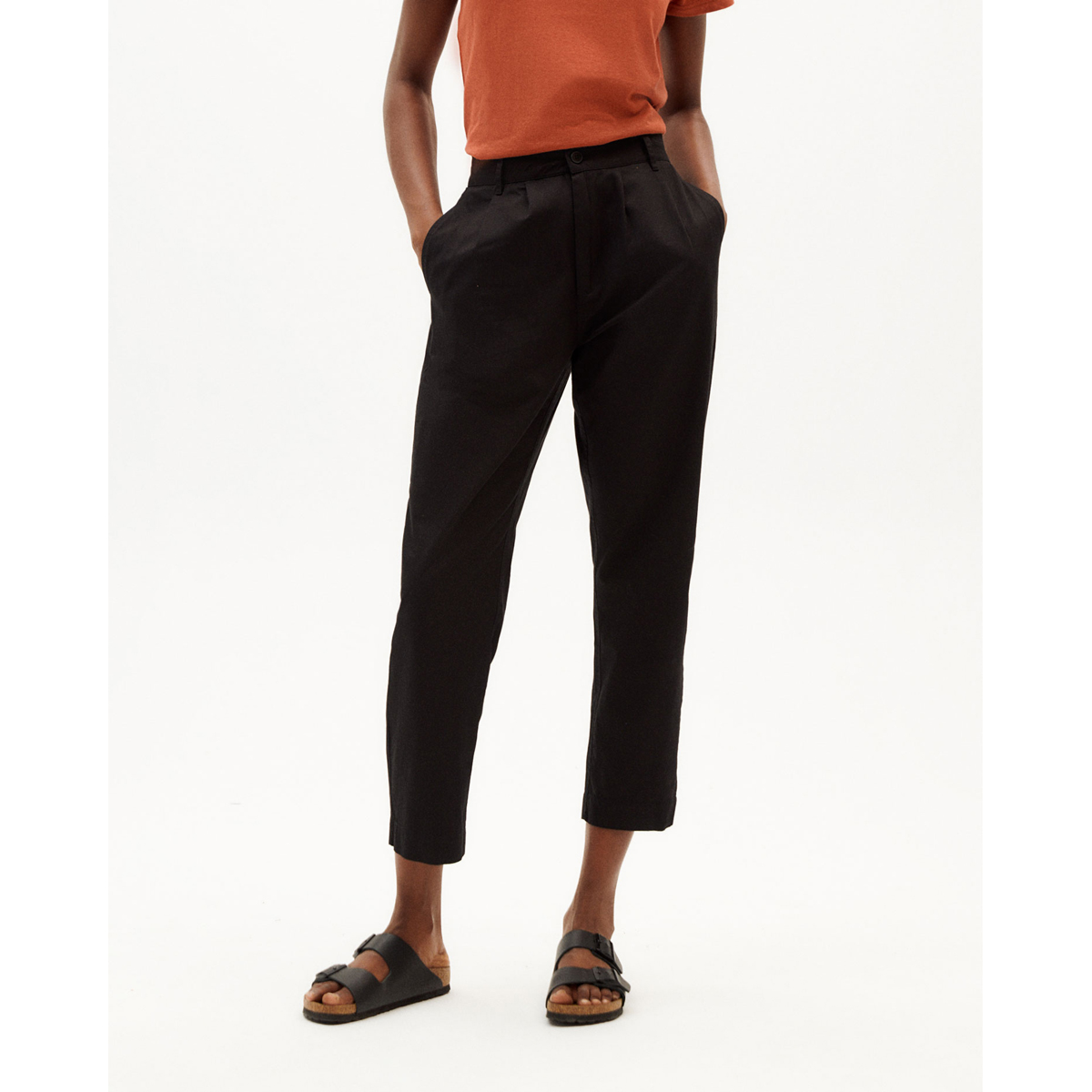 Rina Light Pants ThinkingMu Rina Light Pants Black