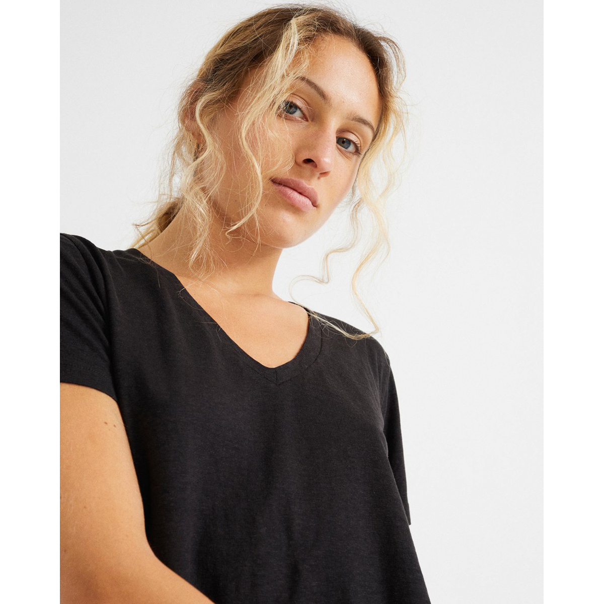 Hemp Clavel T-shirt ThinkingMu Hemp Clavel T-shirt Black