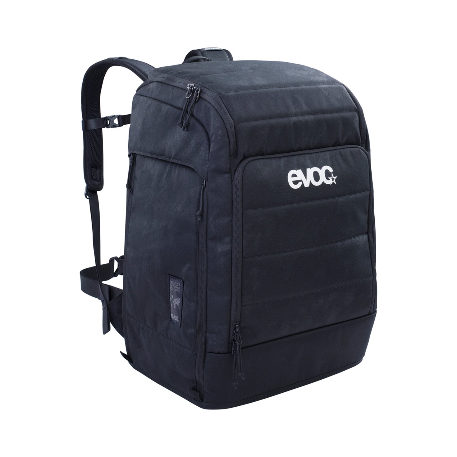 Gear Backpack 60 Sac à dos, sac de voyage, nylon, noir, poche avant