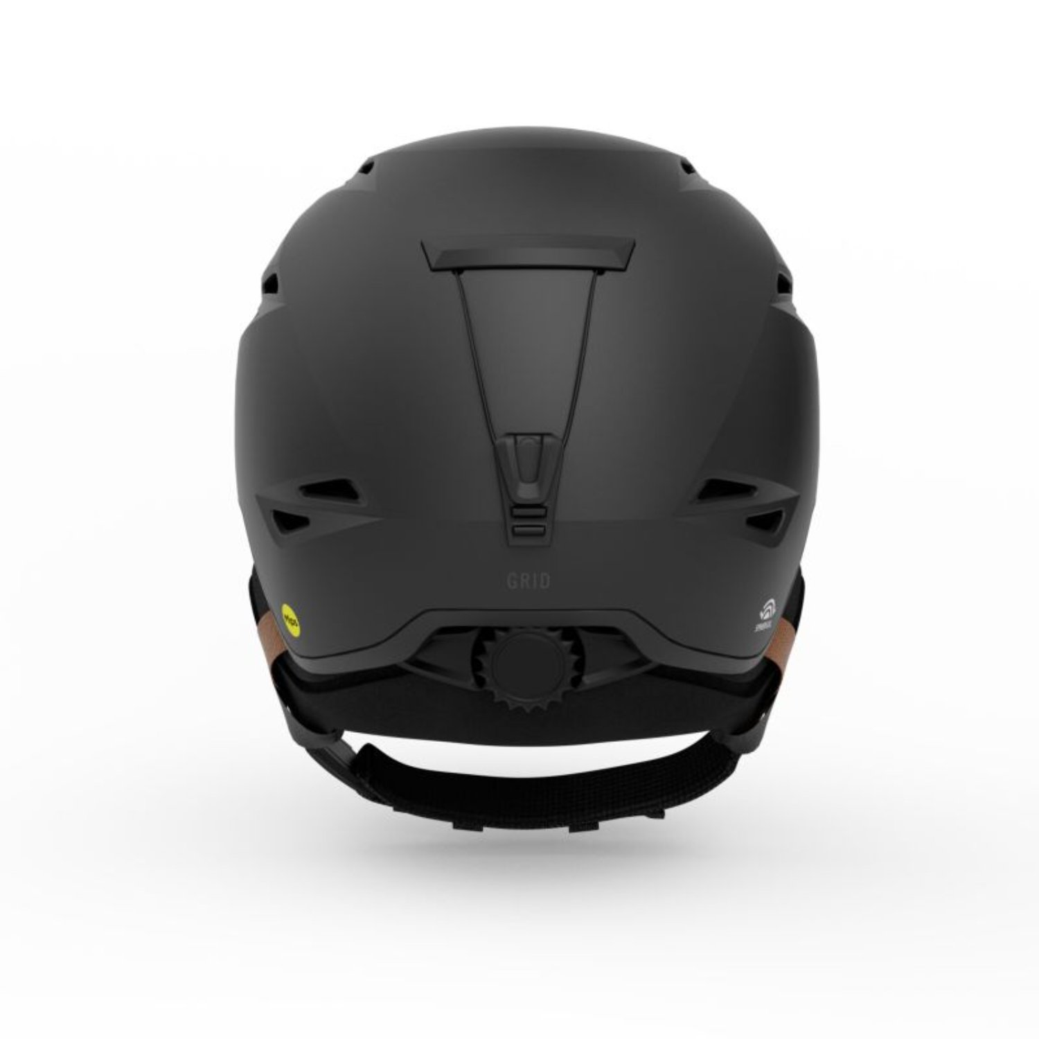 Grid Spherical Helmet Gehörschutz, Skate/Crash-Helmet, Matte Schwarz, Verstellbares Rad, Kinnriemen