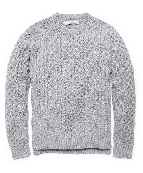 Fishermans Sweater Heather Gre